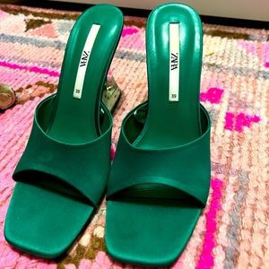 Zara Heels - Green